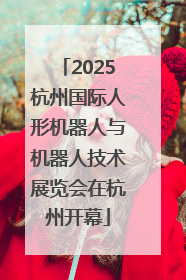 2025杭州国际人形机器人与机器人技术展览会在杭州开幕